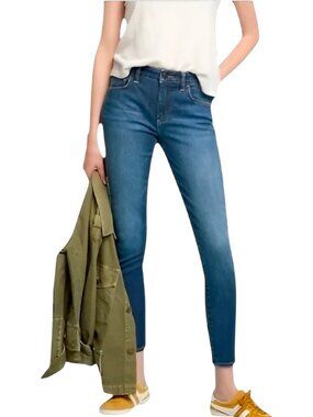 Anthropologie Pilcro Women's Script High-Rise Skinny Jean Cotton Blue Size Small